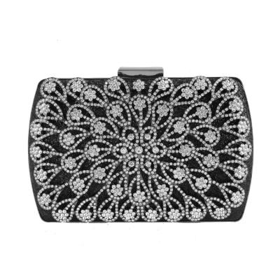 China 2022 Luxury PU Clutches Wallet Women Pinch Cross - Body Bags Bling Bling Crystal Evening Clutch Bag Ladies Wedding Party Bag for sale