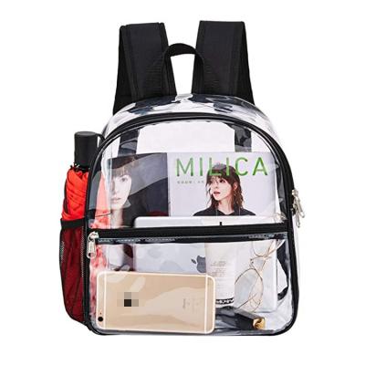 China Other Wholesale Students Plastic Children Backpack PVC Clear Clear Backpack Children School Bag for sale