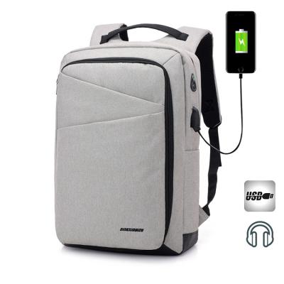 China With USB Smart USB Charging Double Shoulder Slim Waterproof Laptop Backpacks for sale