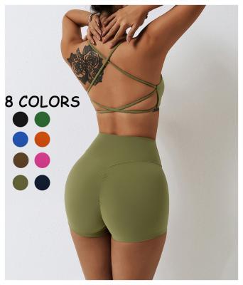 China Seamless Yoga Tracksuit Women Breathable 2 Pieces Set Running Workout Sportswear Gym Clothes Fitness Bra Waist Leggings Sports Suit Top for sale