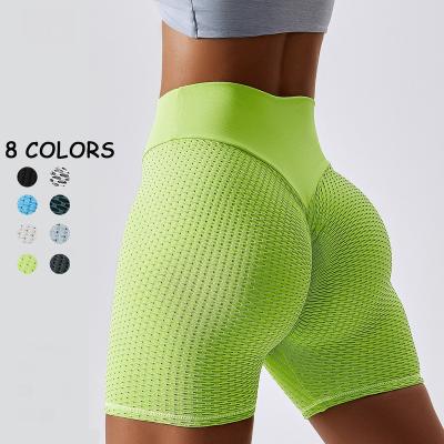 China S-XL Breathable Yoga Shorts Women Fitness High Waisted Sports Shorts Seamless Lift Up Butt Gym Snorts Summer Workout Gym Shorts for sale