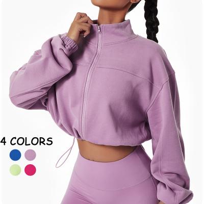 China 2023 New Sports Breathable Loose Long Sleeve Casual Sweater All Match Top Outdoor Running Sweater Training Zipper Recycling Jacket for sale