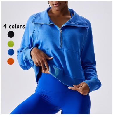 China Outdoor Running Windproof And Warm Half Zipper Sweater Breathable Sweater Turtle Neck Fitness Sports Sweater Long Sleeves for sale