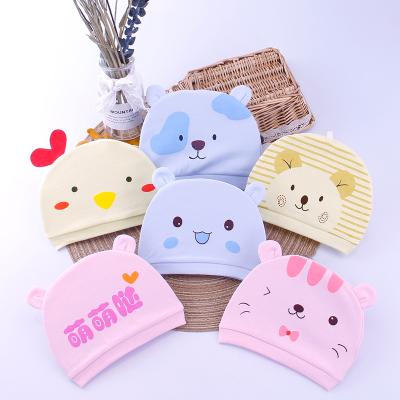 China NEW Striped 100% Cotton 40 Colors Baby Hats Printed Baby Hats And Caps For 0-3 Months Newborn Baby Accessories for sale