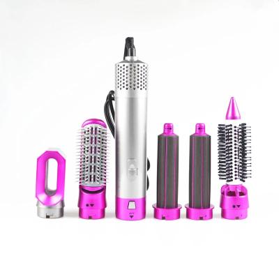 China Aluminum Electric Hair Dryer - Hair Curling Iron Spinning Brush Hair Dryer Hairstyling Tools for sale