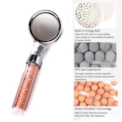 China With Diverter Bath Shower Head Water Saving High Pressure Boosting Filter Balls Beads Service Factory Price Jun6 for sale