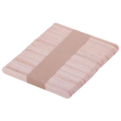 China 50Pcs/Lot Viable Wooden Popsicle Stick For Craft Ice Cream Sticks Natural Wooden Cake Tools Handwork Kids Art Crafts for sale