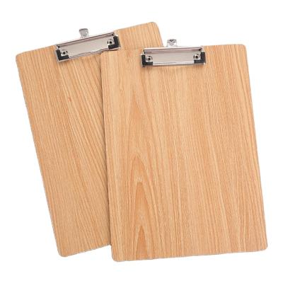 China Wooden A4 Clipboard Clipboard Clip Board Office School Stationery With Hole Metal Hanging Durable Portable Useful Clip For Firm Documents for sale