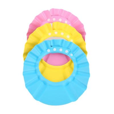 China Waterproof Baby Shower Bath Shower Shampoo Shield Hat Adjustable Soft Kids Eye Hearing Protection Hair Washing Children Infant 27.5x13.5cm for sale