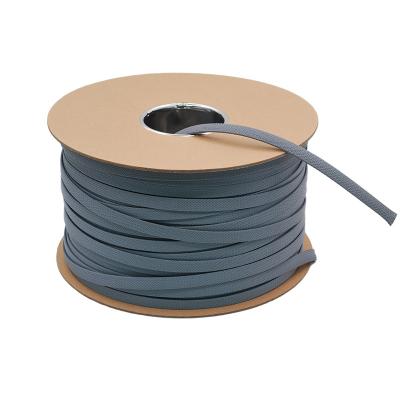 China Corrosion Resistance Hot Sale Harness Tube Wire Loom PET Black Expandable Cable SleevingWire Protection Braided Self Wrapping Slot Braided Sleeving for sale