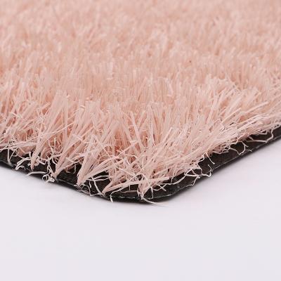 China Landscaping Manufacturer Supply Futsal Carpet Landscaping Cost Per Square Meter Rose Leisure Grass Artificial Lawn for sale