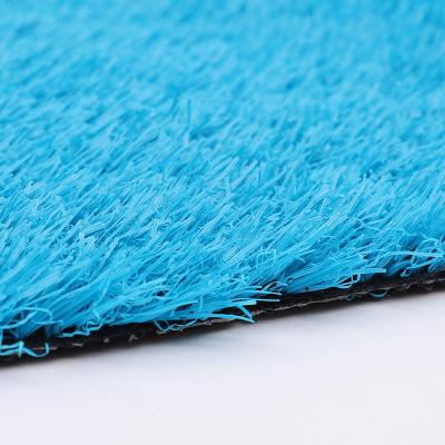 China Manufacturer Outstanding Quality Outdoor Cleaner Leisure Light Blue Grass Artificial Lawn Landscaping for sale