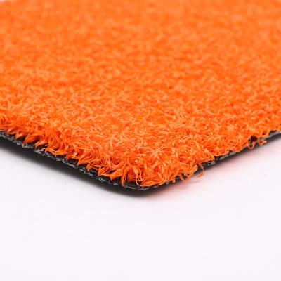 China Garden China Finely Processed Christmas Decorations Orange Curly Yarn Artificial Lawn For Sale for sale