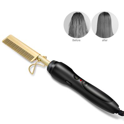 China Hotel Hot Dreadful Effect Comb Hair Straightener For Hair Use Salon Hair Straightener Wet And Dry Brushes for sale