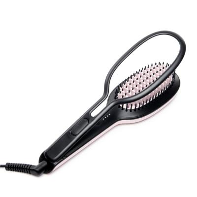 China Waterproof Hair Dryer Brush Blow Dryer Hair Styler Hot Air Comb One Step 3 In 1 Hair Straightener Brush for sale