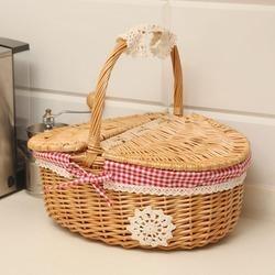 China Sustainable Hot Selling Products Handle Basket Wicker Gift Baskets Picnic for sale