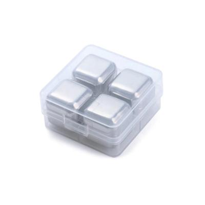 China 304 2022 stainless steel hot selling products stainless steel ice cube reusable ice cube artificial ice cubes for sale