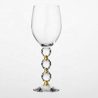 China New Raymond 540ml/19oz High Quality Classic/Postmodern Wine Glass Clear Crystal Wine Glass with Diamond Ball Crystal Glass Wine Glass Luxury Wedding for sale