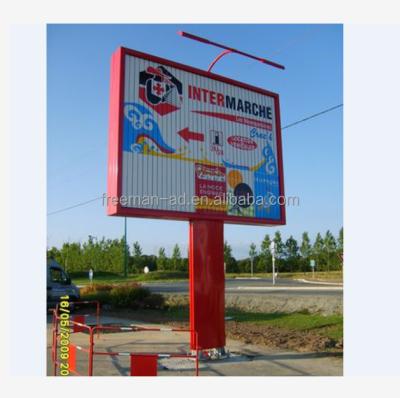 China Outdoor Rotating Advertising Billboard Unipole Advertising Billboard Steel Structure Advertising Billboard for sale