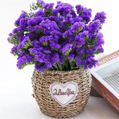 China 100% Natural Preserved Sea Lavender Dried Purple Bouquet Of Flowers 600+ Statice Home Decor Real Sea Lavender for sale