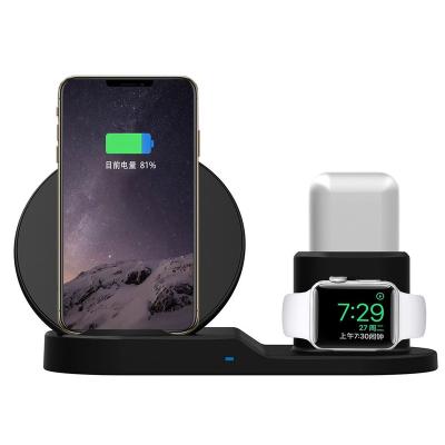 China Amazon Best-selling 10W 15W 20W Qi Wireless Charging Dock 3in1 Wireless Cell Phone Charging Station For Apple iPhone iWatch AirPods for sale