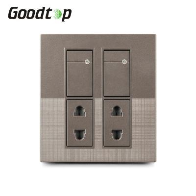 China Security and Fashion Goodtop 2021E1 2+2 Wall Switch and Socket for sale