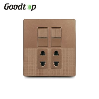 China Security and Fashion Goodtop 2021A3 2+2 Wall Switch and Socket for sale