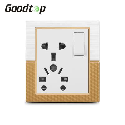 China Safety and Fashion Pakistan, Nepal, Bangladesh, Afghanistan Goodtop 2021T1 5in 1 wall switch and sockets for sale