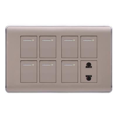 China Safety And Fashion Pakistan 7+1 Wenzhou Switches Electrical Socket for sale