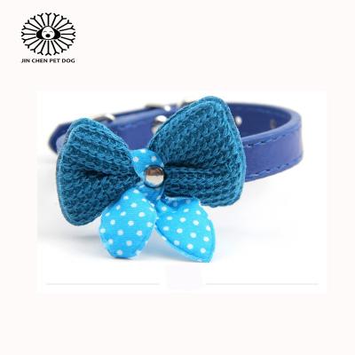 China Cute Viable High Quality Comfortable Safety Dog Collar Cat Collar Multicolor Bow for sale