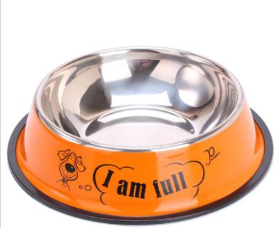 China Custom Stainless Steel Color Dog Cat Food Bowl Pet Sustainable Multiple Feeding Bowl for sale