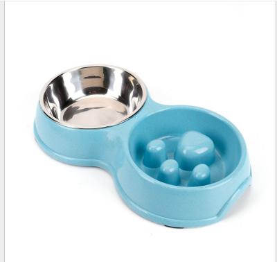 China Sustainable Stainless Steel Color Spray Paint Dog Bowl Pet Water Food Feeder Bowl for sale