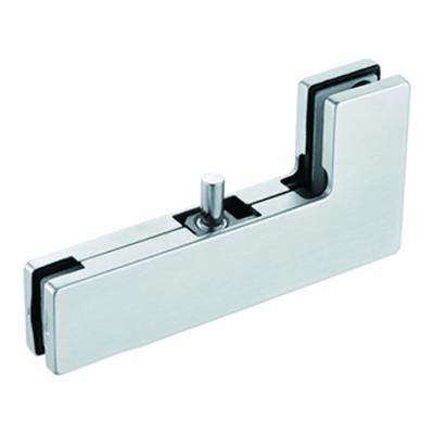 China Stable quality L Patch Fitting Frameless Glass Door Panel Top Clamp Patch Fitting Top Door Pivot Patch Fittings for sale