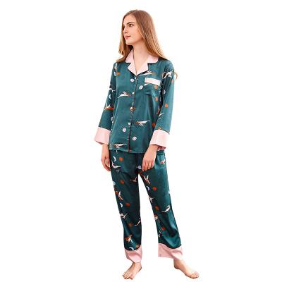 China Korean QUICK DRY Women's Lounge Sleepwear Pajamas For Women Cotton Sleep Wear Set Leisure Wear Long Sleeve Pants Housekeeping Suit for sale