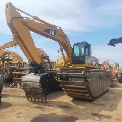 China Im Verkauf verwendet 20 Ton Amphibious Excavator, Ponton-sich hin- und herbewegender Bagger Caterpillars 320c zu verkaufen