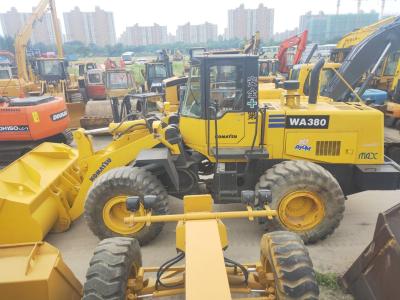 China Japón original fabricó el cargador de segunda mano de la rueda de KOMATSU 16ton Wa380-3 en buenas condiciones en venta, KOMATSU usada Front Wheel Loader Wa 380-6 en la promoción. en venta