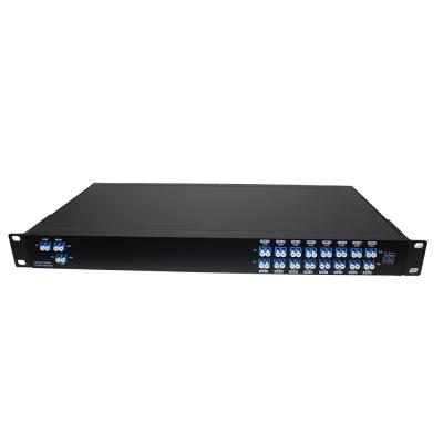 China FTTH FTTB FTTX Network 4 8 16 18 Channel WDM CWDM DWDM Mux Demux Module , 1U Rack Mount CWDM Multiplexer FWDM Splitter Device for sale