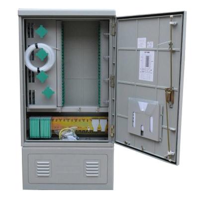 China Galvanized cold-roll outdoor steel sheet fiber cable wall-hang ODF cabinet 144 core cross-connecting odf cabinet for sale