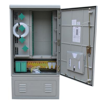 China Outdoor Telecommunication FTTH 144 Core Telecom Fiber Optic Cabinet for sale