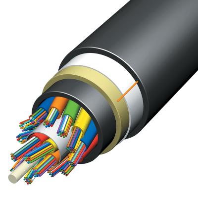 China Factory price PVC/LSZH/PU preformado de aluminio cable fiber 48 Fiber optic cable adss 96 adss for sale