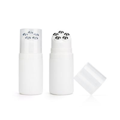 China 120ml Cosmetic Custom Logo 3D Roller Massage Slimming Cream Skin Care Plastic Bottle Hot for sale