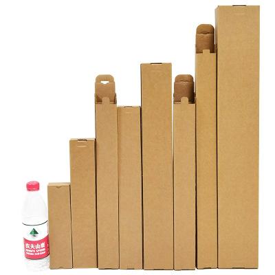 China Recyclable Long Shaped Packaging Rose Flower Mailer Shipping Kraft Paper Flute Cardboard Corrugated Cardboard Box for sale