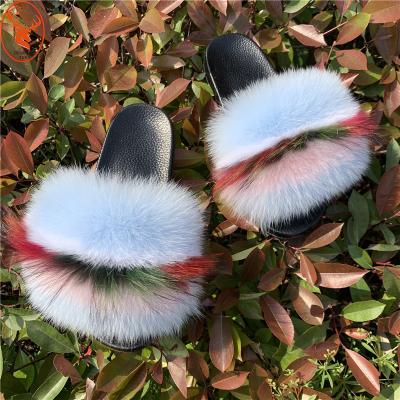 China 2021 Anti-slippery indoor soft fur slippers women winter and spring ladies slippers for sale