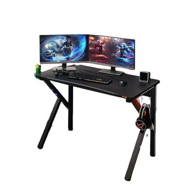 China Modern Simplicity Fashionable Internet Cafe Plastics Carbon Fiber Computer Table Gaming PC for sale