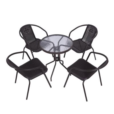 China Fashion Modern Design Simplicity Modern Simplicity No Skeleton Metal Outdoor Chair And Table Set for sale