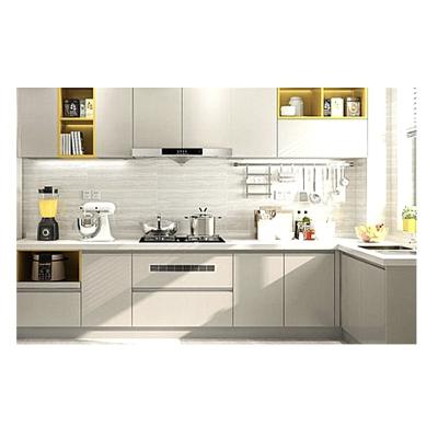 China Modern Cabinets from LeTai Matte Melamine Wooden Modular Kitchen for sale