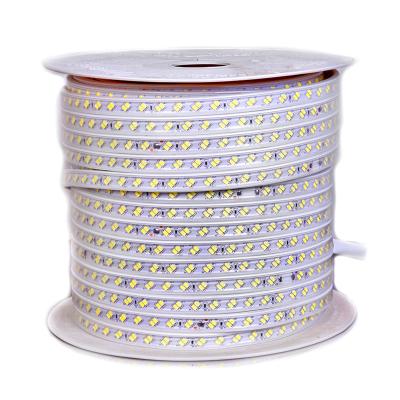 China Household KTV Warehouse Langdscape Theme Park 220V Led White Warm White Natural White 5630 Stripdimmable Outdoor Light 120leds/m Waterproof 50m 100m/roll Strip Double Row for sale