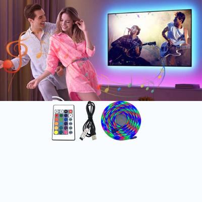 China Household KTV Warehouse Langdscape Theme Park DC5V USB Led Strip Lights SMD 2835RGB TV Background Lighting Backlight Led Strip Lights 1M 2M 3M 4M 5M for hisense 58