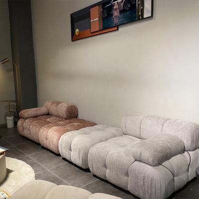 China Other Indoor Home Couch Living Room Furniture Sectional Fabric Canvas Combination Fexible Sofas for sale