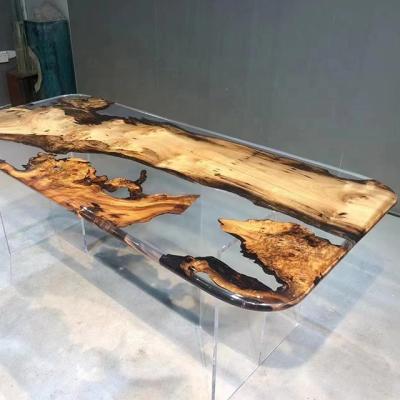 China Customization Resin Furniture Epoxy Resin River Table Top Solid Wood Solid Wood Table for sale